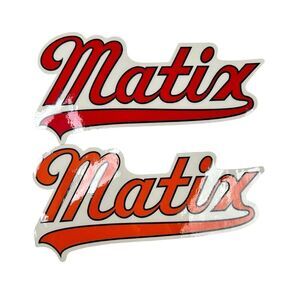 Matix Vintage Sticker Skateboard 90s Clothing Streetwear Lot Of 2 Large Decals